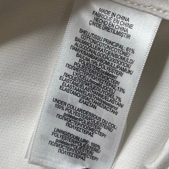 Polo Ralph Lauren White Double Breasted Blazer Sz 8 Women's Office Professional - Picture 9 of 10